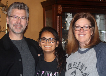 The Dennis family: Eric, Kylie, and Staci